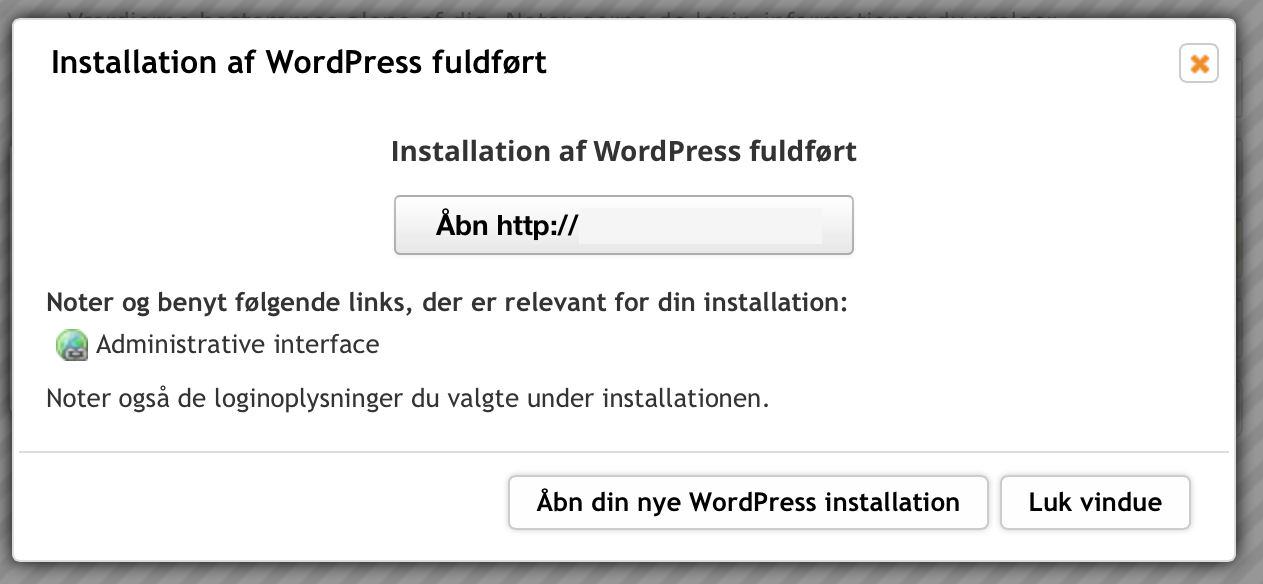 wordpress-installation-fuldfoert